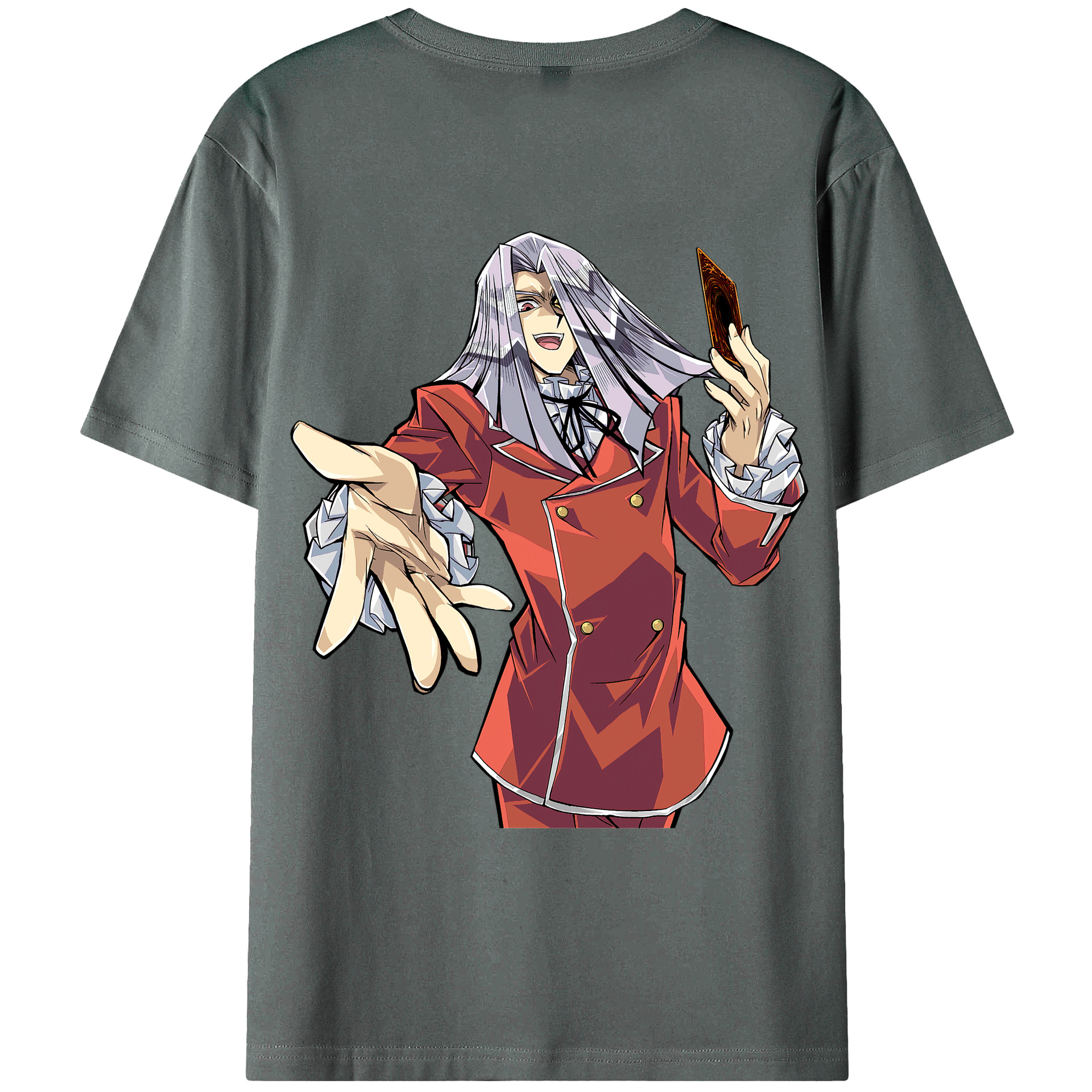 （画像用） 遊☆戯☆王 Yu-Gi-Oh! 綿100％ メンズ半袖Tシャツ（バックプリント） 通気性